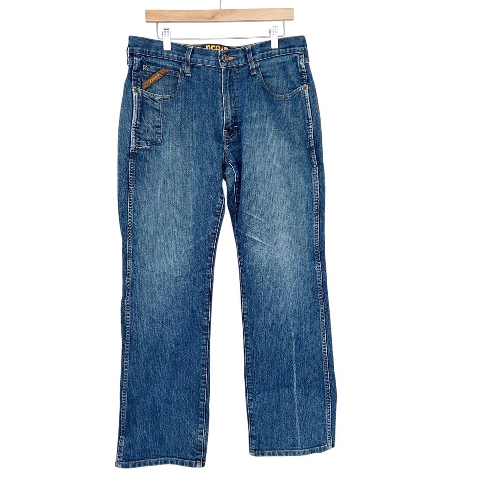 Ariat Rebar M5 Slim Straight Jeans Sz 34x32